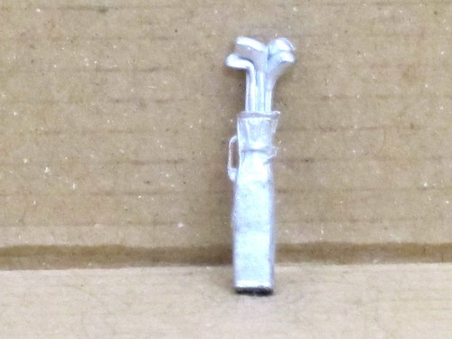 Golf bag with - clubs,, pewter