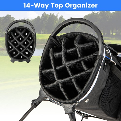 Golf stand bag with top - stand,